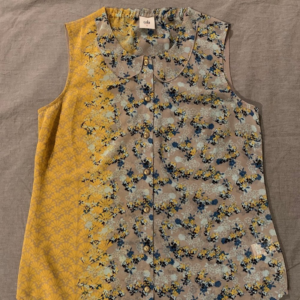 Cabi sleeveless button down - size S